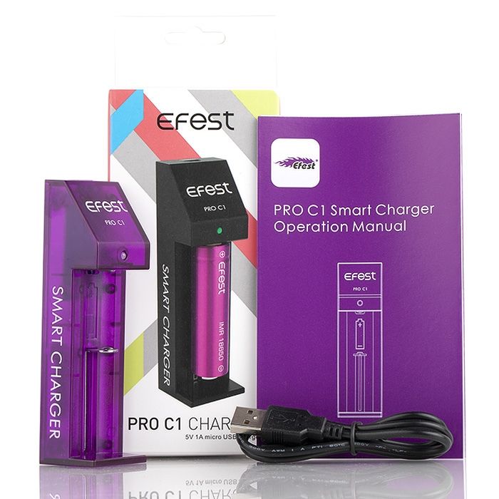 efest charger lights