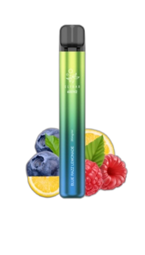 ELF BAR 600V2 Disposable 600 Puffs Blue Razz Lemonade - : Vape  Store Online, Cheap Vape E-liquids On Sale